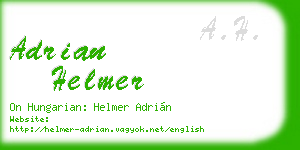 adrian helmer business card