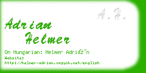 adrian helmer business card